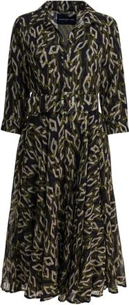 Samantha Sung Aster Dress - Dames - Shirt Kleedjes - Groen - XL - Wol - Kleedjes