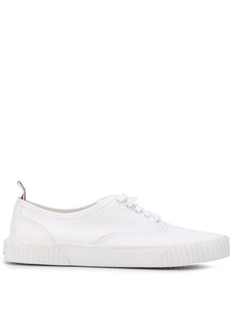 Thom Browne Heritage canvas sneakers - Wit