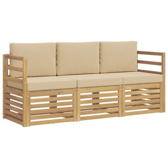 vidaXL Juegos De Sof&aacute;s Madera De Acacia S&oacute;lida Vidaxl