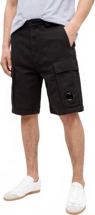 C.P. Company Bermuda Cargo Shorts In Black