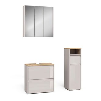 Vicco Conjunto De Muebles De Ba&ntilde;o De 3 Piezas Majest, Cachemira/artesanal, 3 Partes, Vicco
