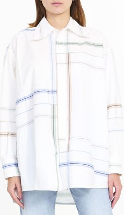 Bottega Veneta Womens Check Shirt - White Cotton - Size EU 36 (Womens)