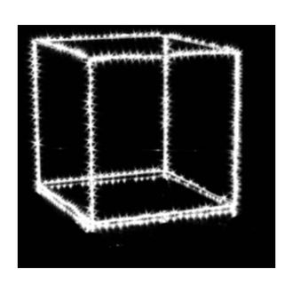 BIZZOTTO Cubo Con Microled Blanco 55 X 55 Cm 510 Microled