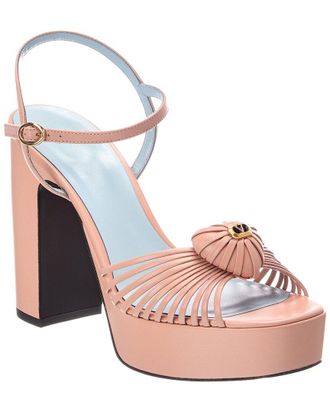 Valentino Vlogo Coeur Leather 100 Sandal