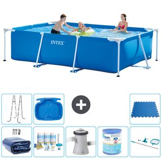 Intex Piscina Con Estructura Rectangular - 300x200x75 Cm - 7-piezas S30183