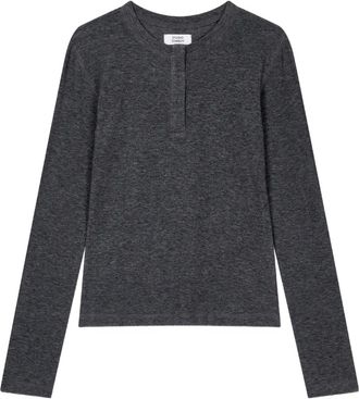 TOMBOY buttoned long-sleeve top - women - Cotton/Lyocell/Polyester/Polyurethane/Wool - OS - Grey