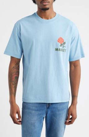 Market Have a Nice Day 3D Cotton Graphic T-Shirt in Blue at Nordstrom, Size Xx-Large