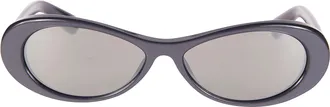 Jacquemus Elongated Oval Glossy Frame Sunglasses