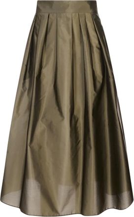 Max Mara Dames, Rokken, Groen, Maat: XS Zijde