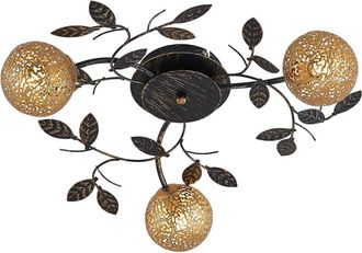 Lucande Lámpara de techo de Metal Negro