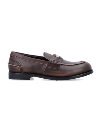 Miu Miu Brown Leather Loafers