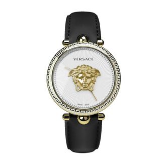 Versace Horloges - Dames - Horloges - Zwart - ONE Size - Leer - Accessoires
