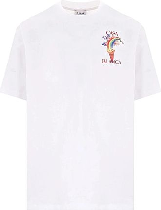 Casablanca Maglia - Heren - T-shirts - Wit - XL - Tops