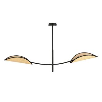 Wonderlamp L&aacute;mpara De Techo Flik Rat&aacute;n (2 Luces)