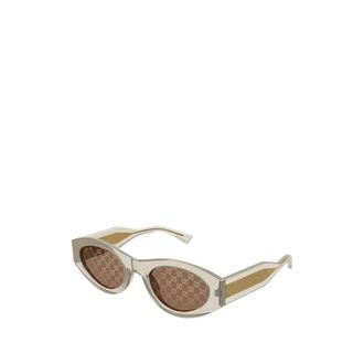 Gucci Pantos Sunglasses - female - Gucci - Sunglasses - Beige - 52 MM - Accessories
