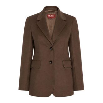 Max Mara Volpino Blazer - Dames - Jassen - Bruin - Maat: M Wol