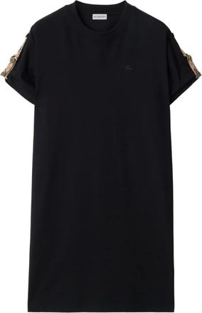 Burberry cotton t-shirt dress - women - Cotton/Polyester - M - Black