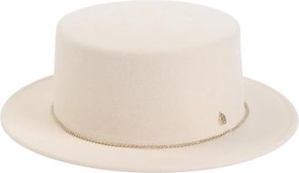 Maison Michel Augusta Hoed - Dames - Hoeden - Beige - M - Katoen - Accessoires