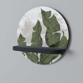 OEM Estante Redondo Leaf Echo Negro