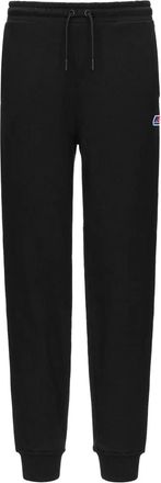 K-Way Ines logo-patch track pants - Black