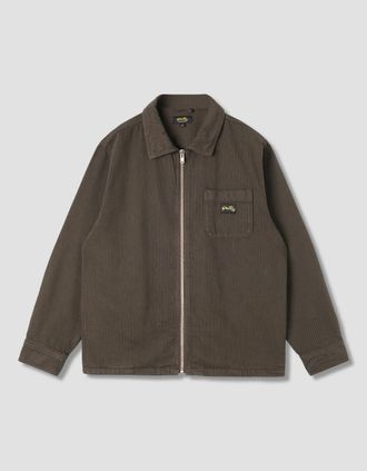 Stan Ray Mens Zip Shirt - Brown - Size: Regular/36