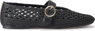 Kurt Geiger Womens Noor Ballet Flats - Black Fabric - Size UK 7
