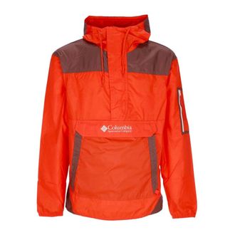 Columbia Fitness, Heren, Oranje, M, Polyester, Pittige Windbreaker met Verstelbare Capuchon