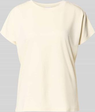 Jake*s T-Shirt aus Modal-Mix mit Rundhalsausschnitt in Beige, Gr&ouml;&szlig;e XXL