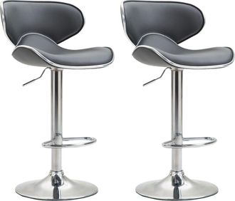 Clp Set De 2 Taburetes Las Vegas Gris Cromado