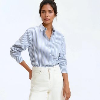 La Redoute Collections Gestreept overhemd in katoen, Signature MARL&Egrave;NE