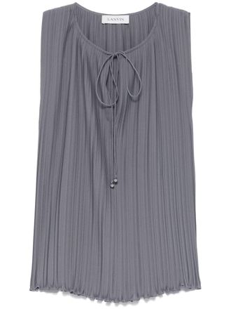 Lanvin Sleeveless Slate Grey Top