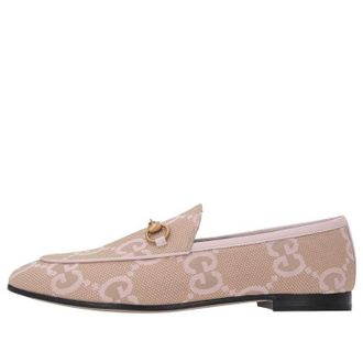 Gucci (WMNS) Gucci Jordaan Jumbo GG Loafers Pink 431467-FABB1-8869
