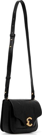 Coccinelle Womens Handbag Black Calf Split