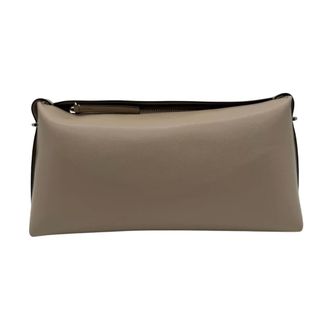 Toteme Clutches, female, Green, Size: ONE SIZE Belted Croco-Embossed Clutch
