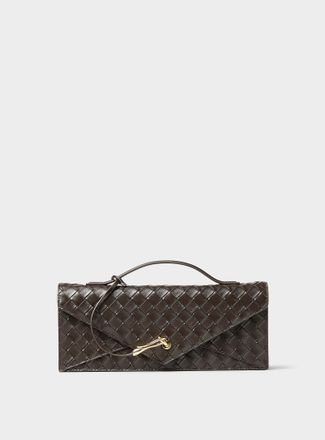 JW PEI Womens Celeste braided envelope clutch