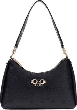 Guess Womens Shoulder Bag Black Logo Polyurethane Shoulder-bags