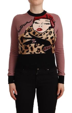 Dolce & Gabbana Womens Tsh6701 Knit Sweater - Rose Gold Cashmere - Size EU 34 (Womens)