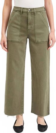 Daze Pleaser High Waist Wide Leg Jeans In Jade