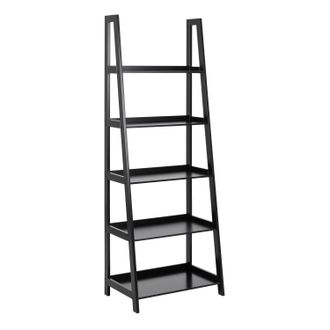 Furniture To Go Wally Bookcase with 5 Shelves in Black