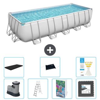 Bestway Piscina Bestway Power Steel Rectangular - 640x274x132 Cm - 8-piezas S543