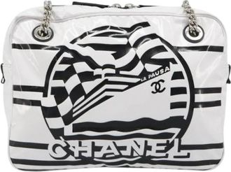 Chanel Pre-owned Vintage Schoudertas - Dames - Vintage Schoudertas - Wit - ONE Size - Leer - Vintage