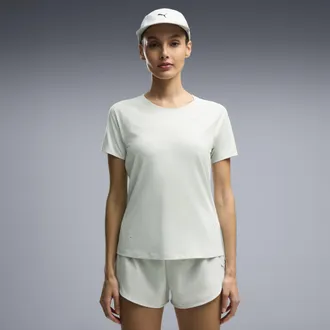Puma T-shirt RUN CLOUDSPUN da donna, Abbigliamento, Verde, XXS