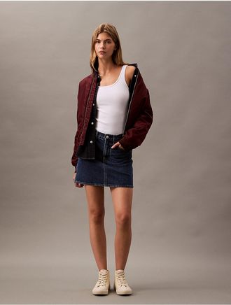 Calvin Klein Jeans Calvin Klein Womens Cotton Contour Rib Bodysuit - White - XS