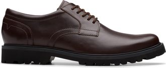 Clarks Mens Berwick Lace, Brown Leather, 10.5 UK