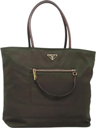 Prada Pre-owned Nylon prada-bags - Dames - Vintage Shopper - Groen - ONE Size - Nylon - Vintage