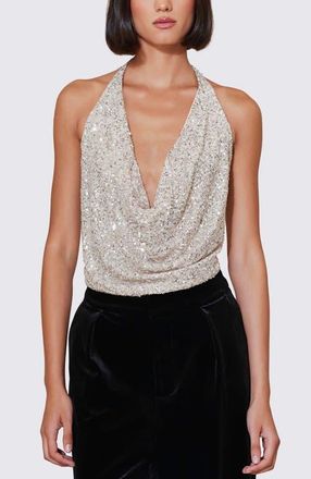 Bishop + Young Sublime Halter Top in Champagne at Nordstrom, Size Medium