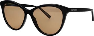 Saint Laurent SL 456 Zonnebril - Dames - Zonnebrillen - Zwart - 57 MM - Accessoires