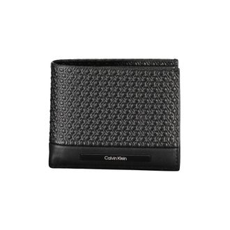 Calvin Klein Mens Wallet Black Ck Monogram