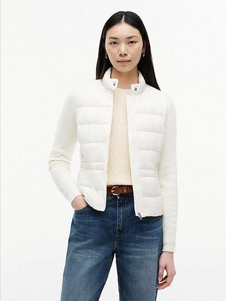 Tommy Hilfiger Chaqueta de plum&oacute;n ligera slim de texturas mixtas