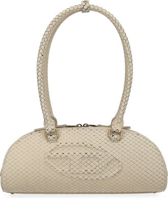Diesel Neutrals 1dr Dome Scale Handbag